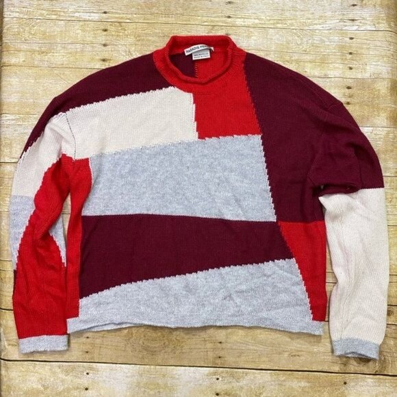 Paradis Purdue Joseph Color Block Intarsia Sweater - Picture 3 of 10